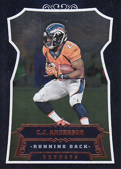 C.J. Anderson Denver Broncos 2016 Panini Football NFL Knight's Templar Foil #28